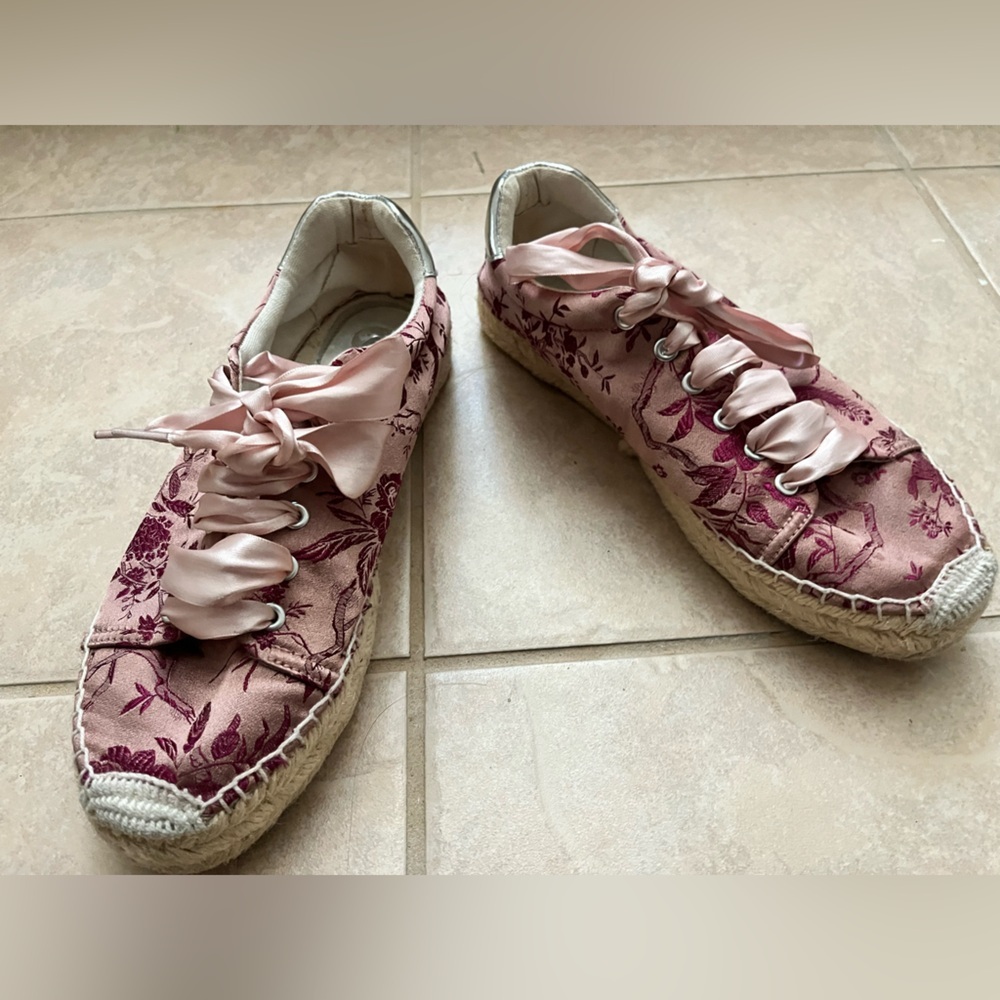 Replay Espadrille Sneakers shoes floral embroidered - Picture 8 of 11
